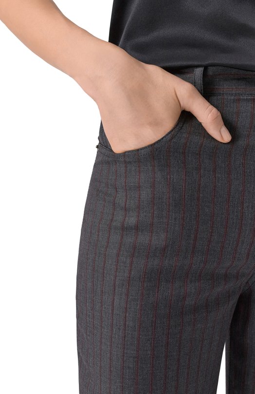 Шерстяные брюки Balenciaga 850689/TPT05 Серый  850689/TPT05 Фото 5