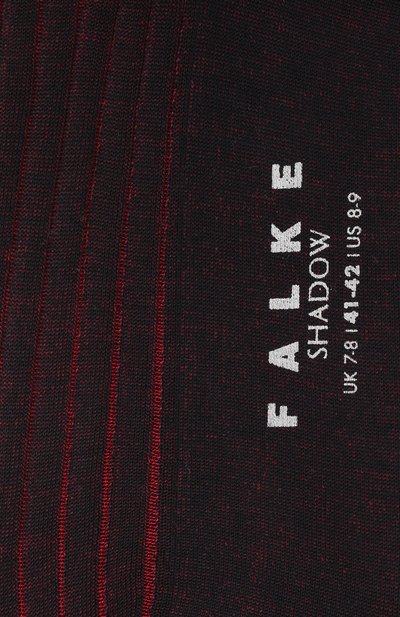 Хлопковые носки shadow FALKE бордового цвета по цене 2890 руб., арт. 14648., фото 2 Хлопковые носки shadow FALKE, арт. 14648., фото 2