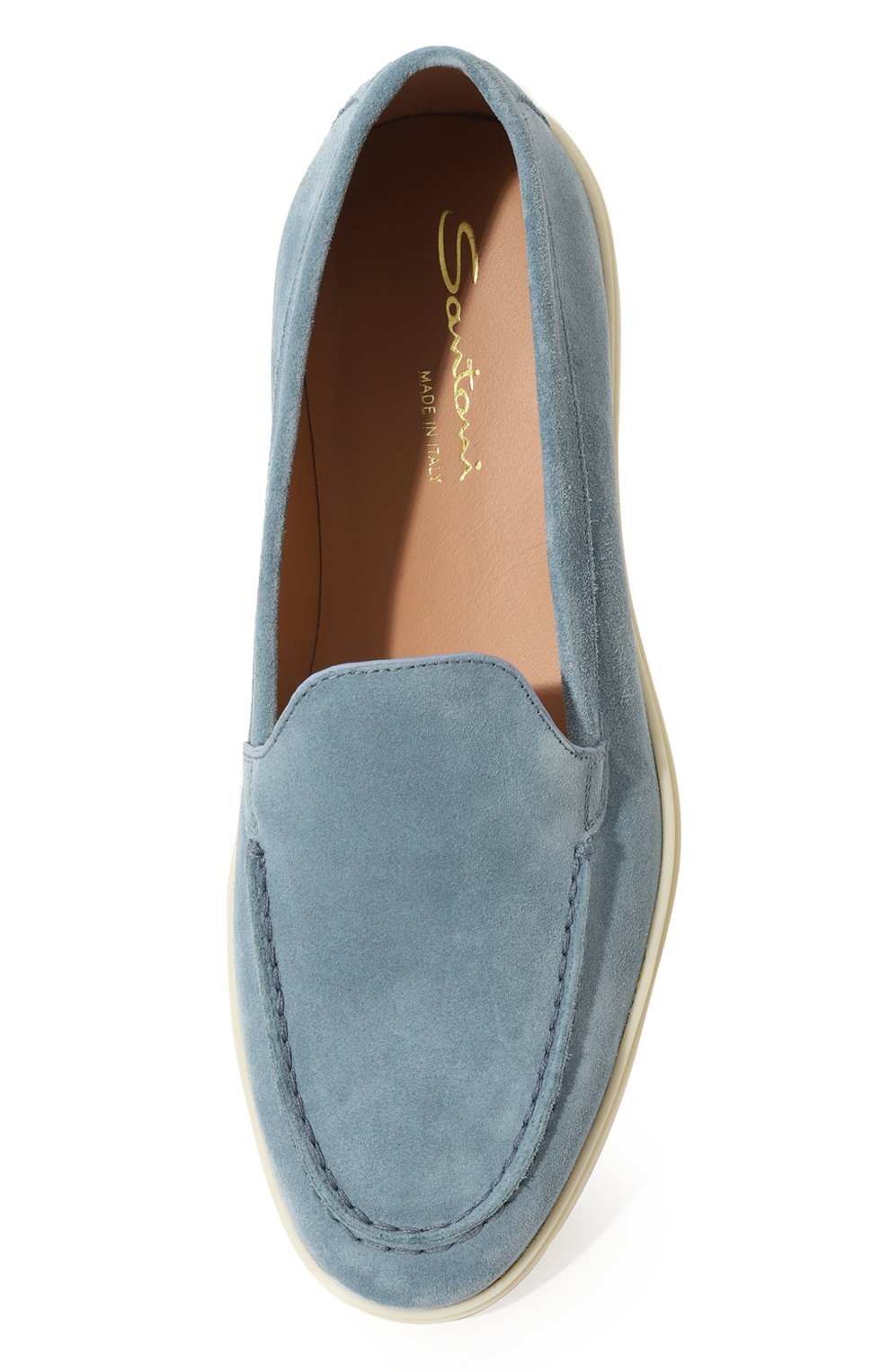 Замшевые лоферы SANTONI, арт. WUYA58856TISNSW9, фото 6