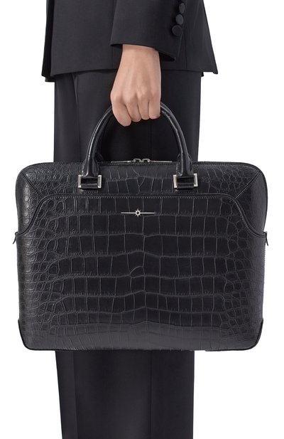 Сумка из кожи крокодила AURUS COLLECTION, арт. BB009BKS, фото 2
