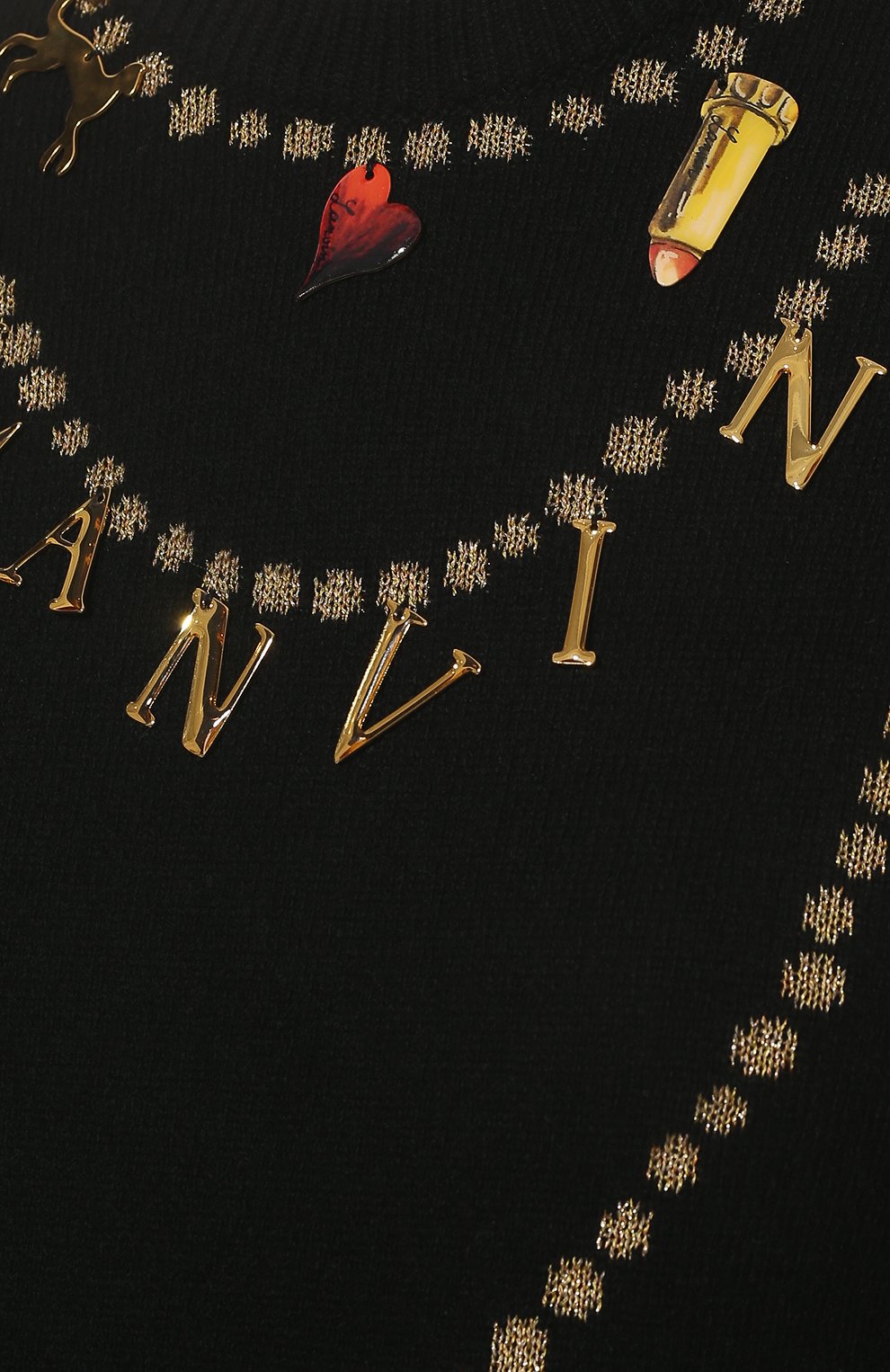 Свитер LANVIN черного цвета по цене 99500 руб., арт. RW-P00050-K008-A21, фото 5 Свитер LANVIN, арт. RW-P00050-K008-A21, фото 5