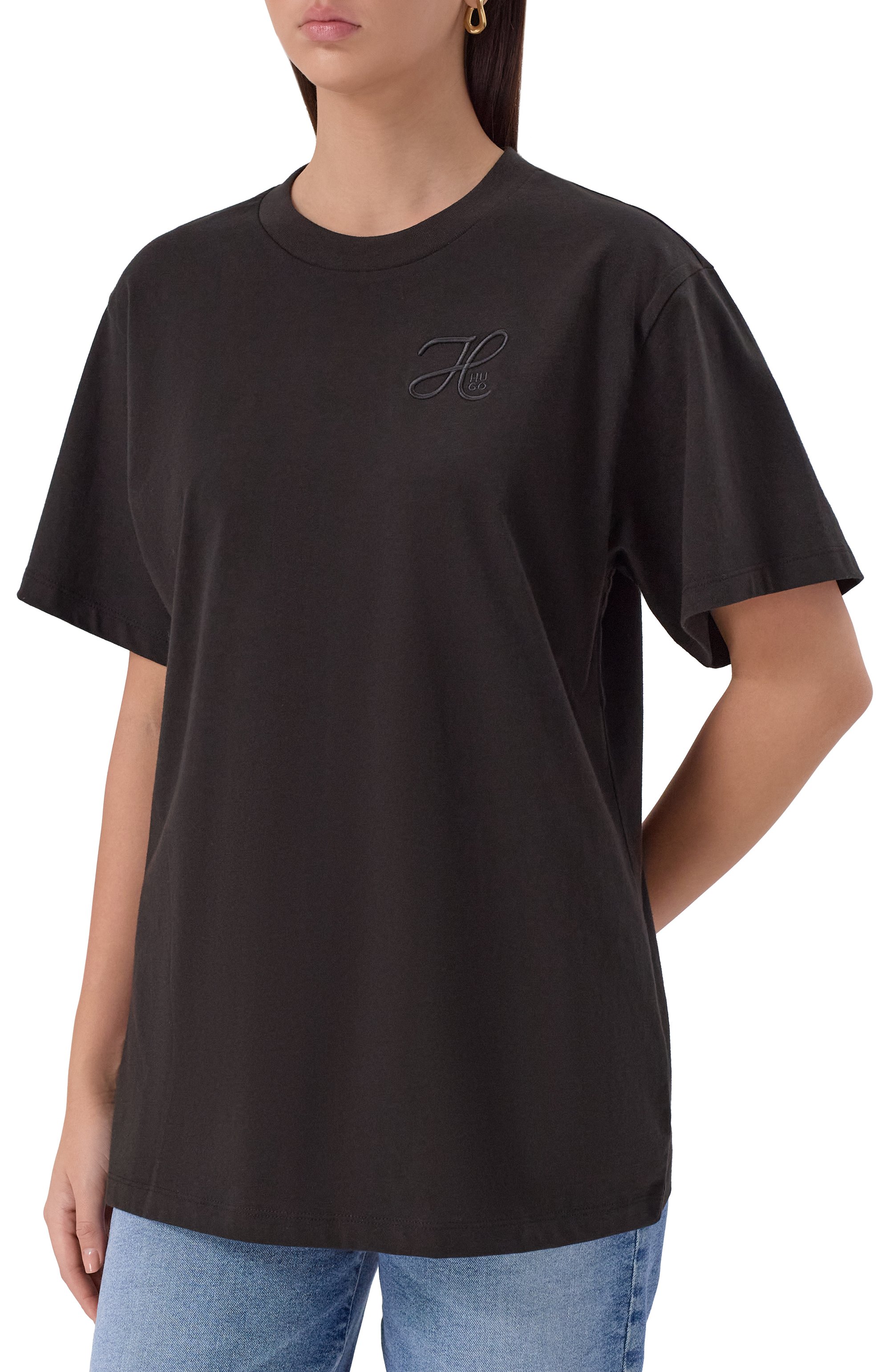 Хлопковая футболка HUGO, арт. 50550901, фото 3