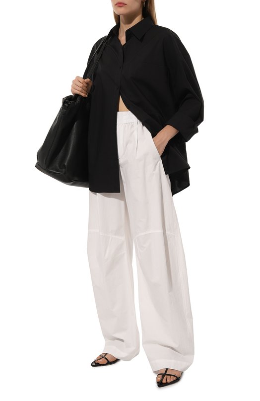 Хлопковые брюки Brunello Cucinelli ML949B1349 Белый  ML949B1349 Фото 2