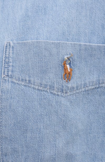 Джинсовая рубашка POLO RALPH LAUREN голубого цвета по цене 19950 руб., арт. 211855981, фото 5 Джинсовая рубашка POLO RALPH LAUREN, арт. 211855981, фото 5