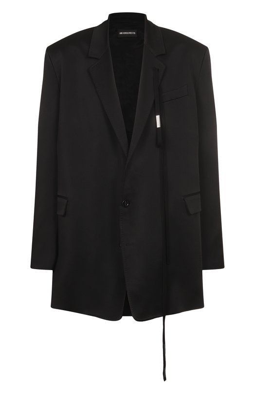 Однобортный пиджак Ann Demeulemeester B0012470/FA647 Чёрный B0012470/FA647