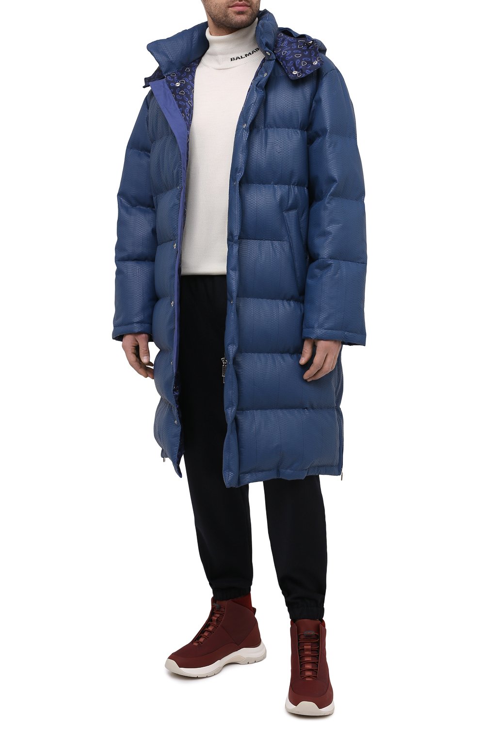 Кожаный пуховик ZILLI SPORT, арт. MAU-YD003-SDB00/0001, фото 2