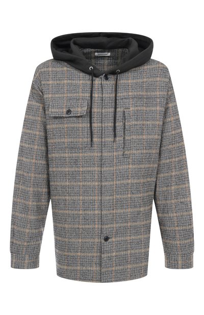 Мужская рубашка из хлопка и шерсти UNDERCOVER, арт. UP2E4407-1