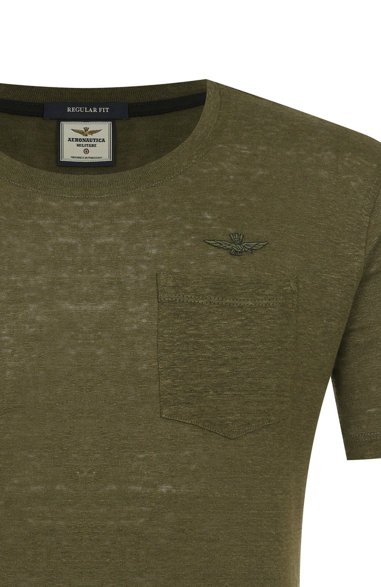 Льняная футболка AERONAUTICA MILITARE, арт. 251TS2402J679, фото 1