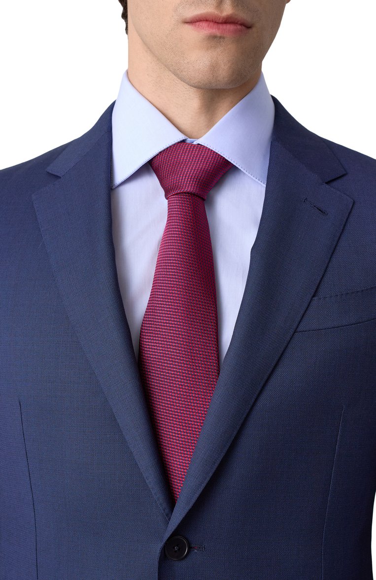 Галстук из шелка и хлопка KITON, арт. UCRVKLC03L2103, фото 1