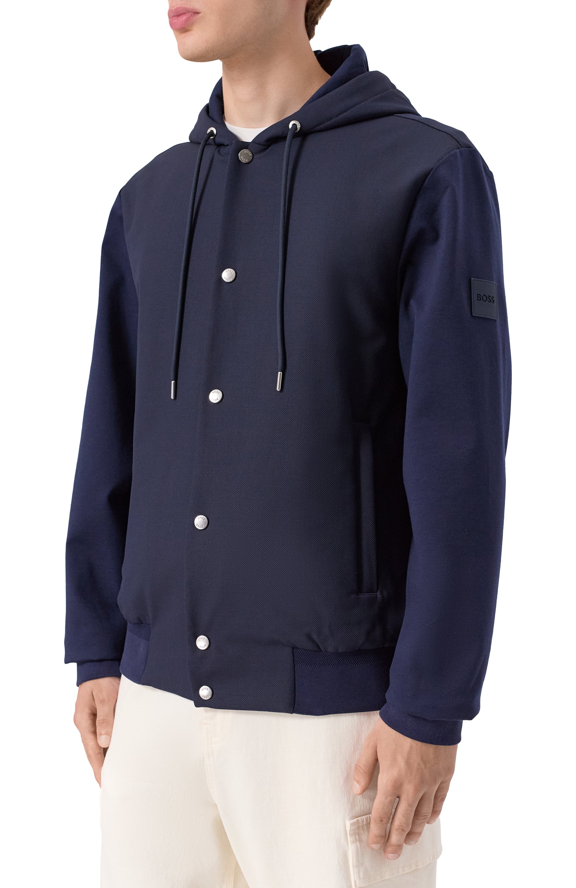 Толстовка из лиоцелла и шерсти BOSS, арт. 50543385, фото 3