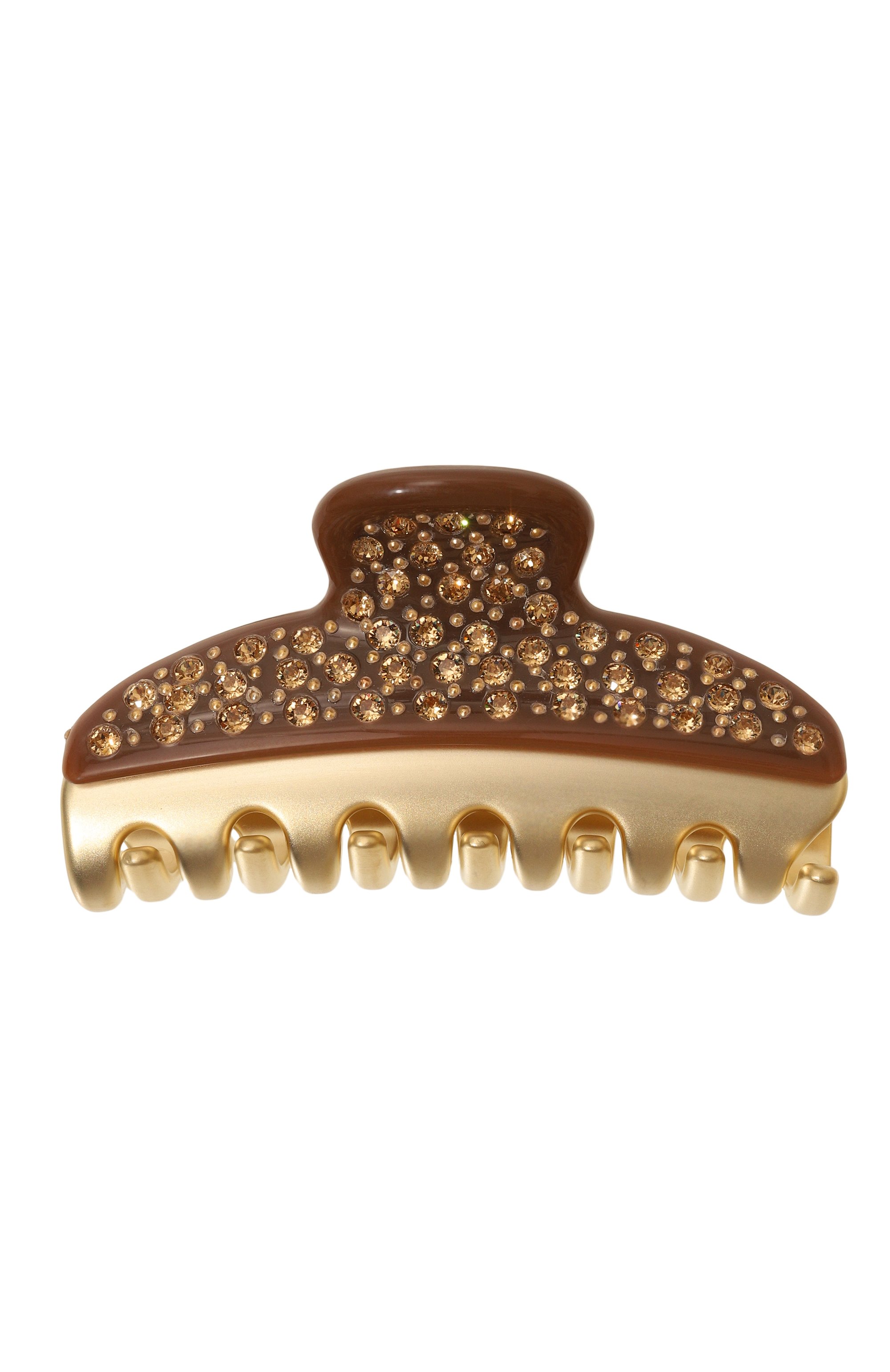 Заколка для волос ALEXANDRE DE PARIS коричневого цвета по цене 24900 руб., арт. ICCM-15571-04A24 OH, фото 3 Заколка для волос ALEXANDRE DE PARIS, арт. ICCM-15571-04A24 OH, фото 3