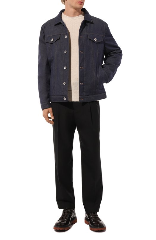 Джинсовая куртка Brunello Cucinelli MY4466880 Синий  MY4466880 Фото 2