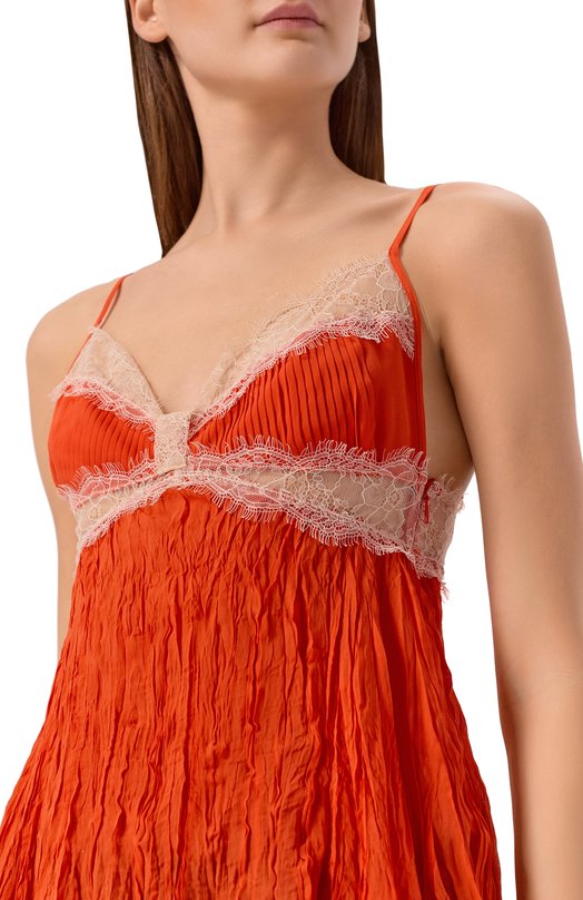 Топ из вискозы Blumarine 2C452A Оранжевый  2C452A Фото 5