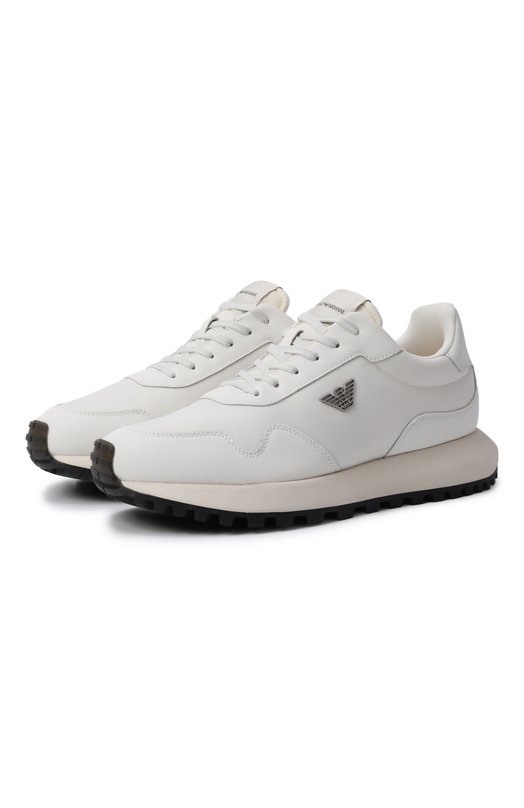 Комбинированные кроссовки Emporio Armani EM003738/AF19532 Белый EM003738/AF19532