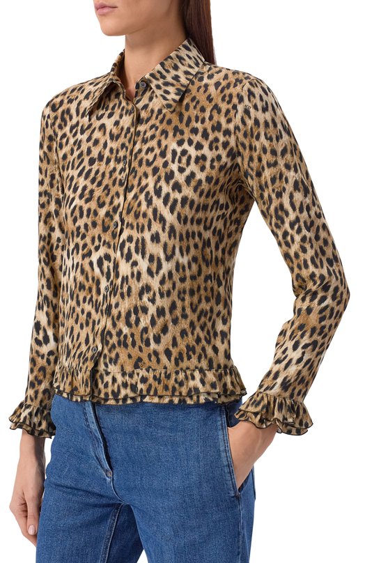 Блузка из вискозы N21 G041/5245 Леопардовый  G041/5245 Фото 3