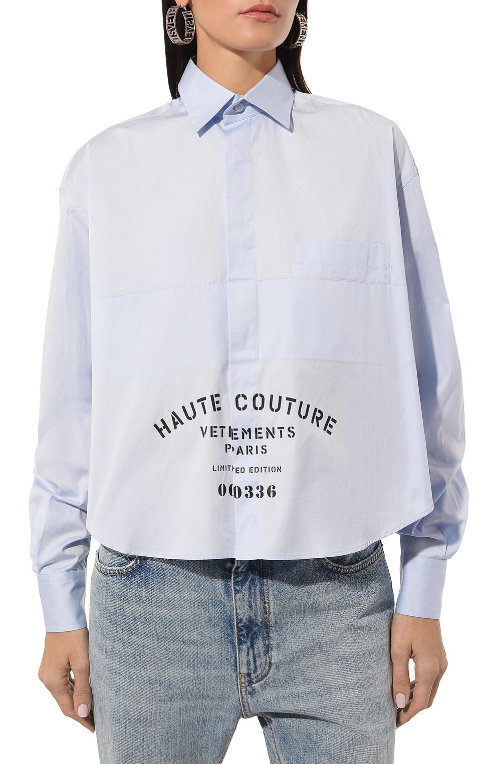 Хлопковая рубашка VETEMENTS, арт. UE54SH280N, фото 3