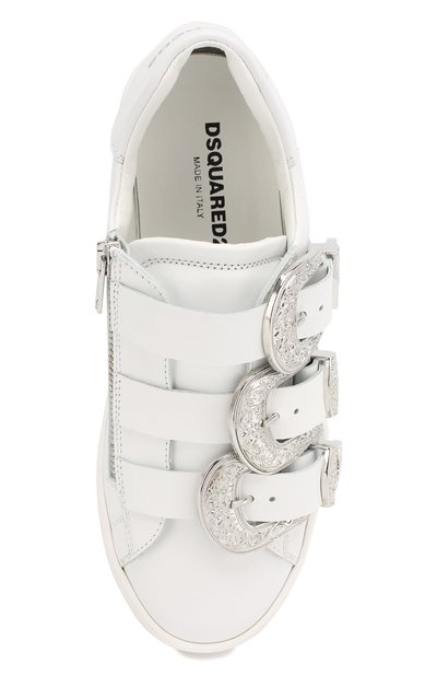 Кожаные кеды с ремешками DSQUARED2, арт. 59796/36-41, фото 4