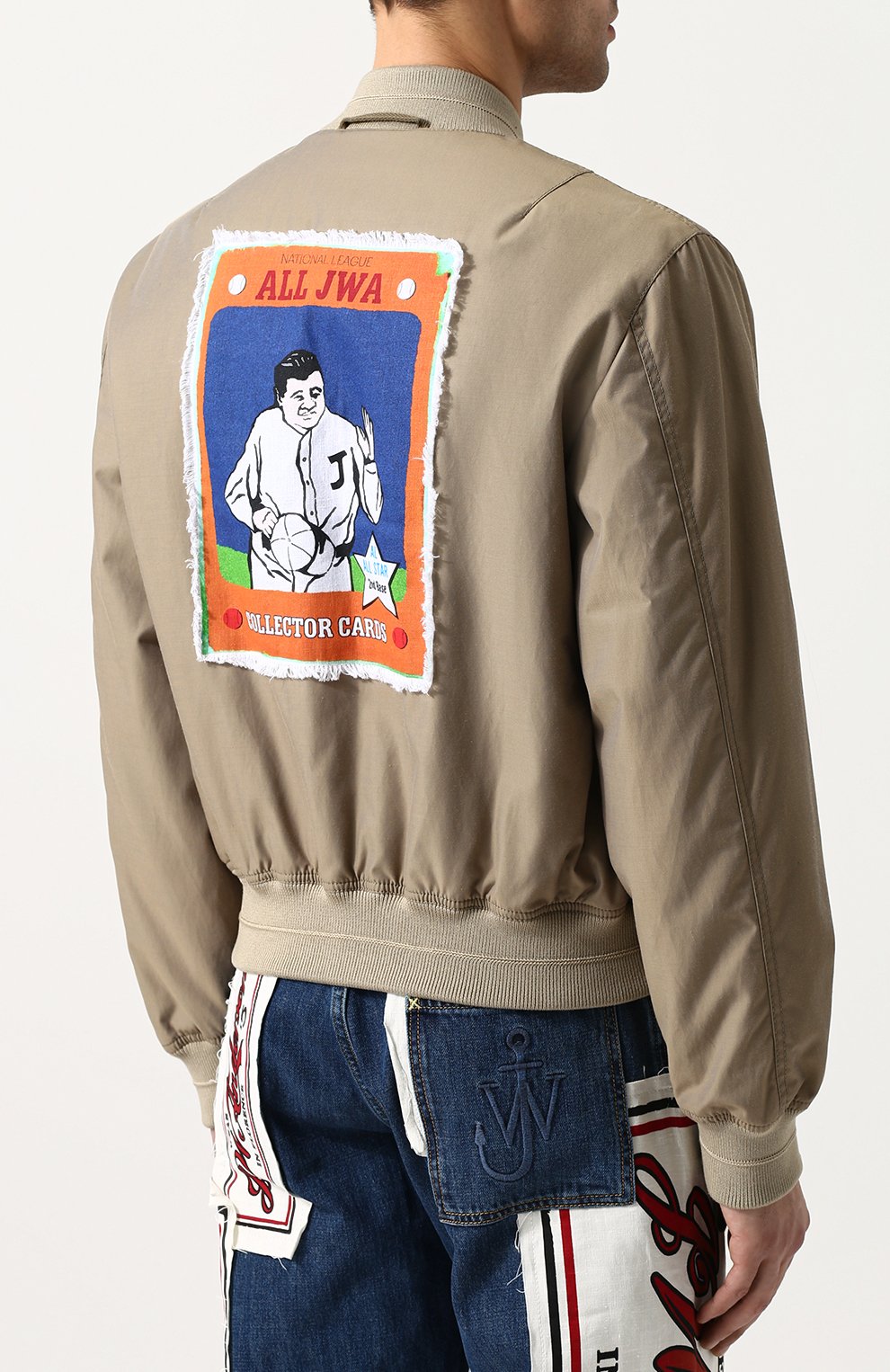 Бомбер на молнии с карманами JW ANDERSON, арт. JK24MS18 807/190, фото 4