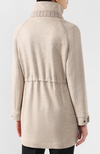 Кашемировое пальто с воротником-стойкой KITON, арт. D46632V03R71, фото 4