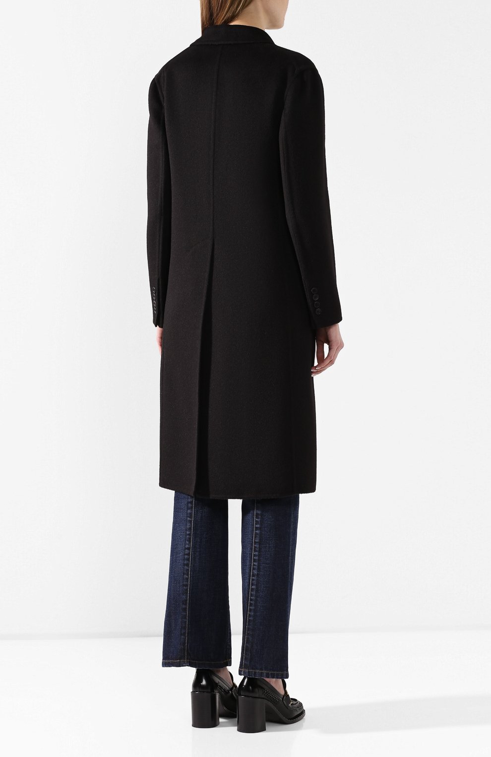 Шерстяное пальто PRADA, арт. P668M-1CRU-F0002, фото 4