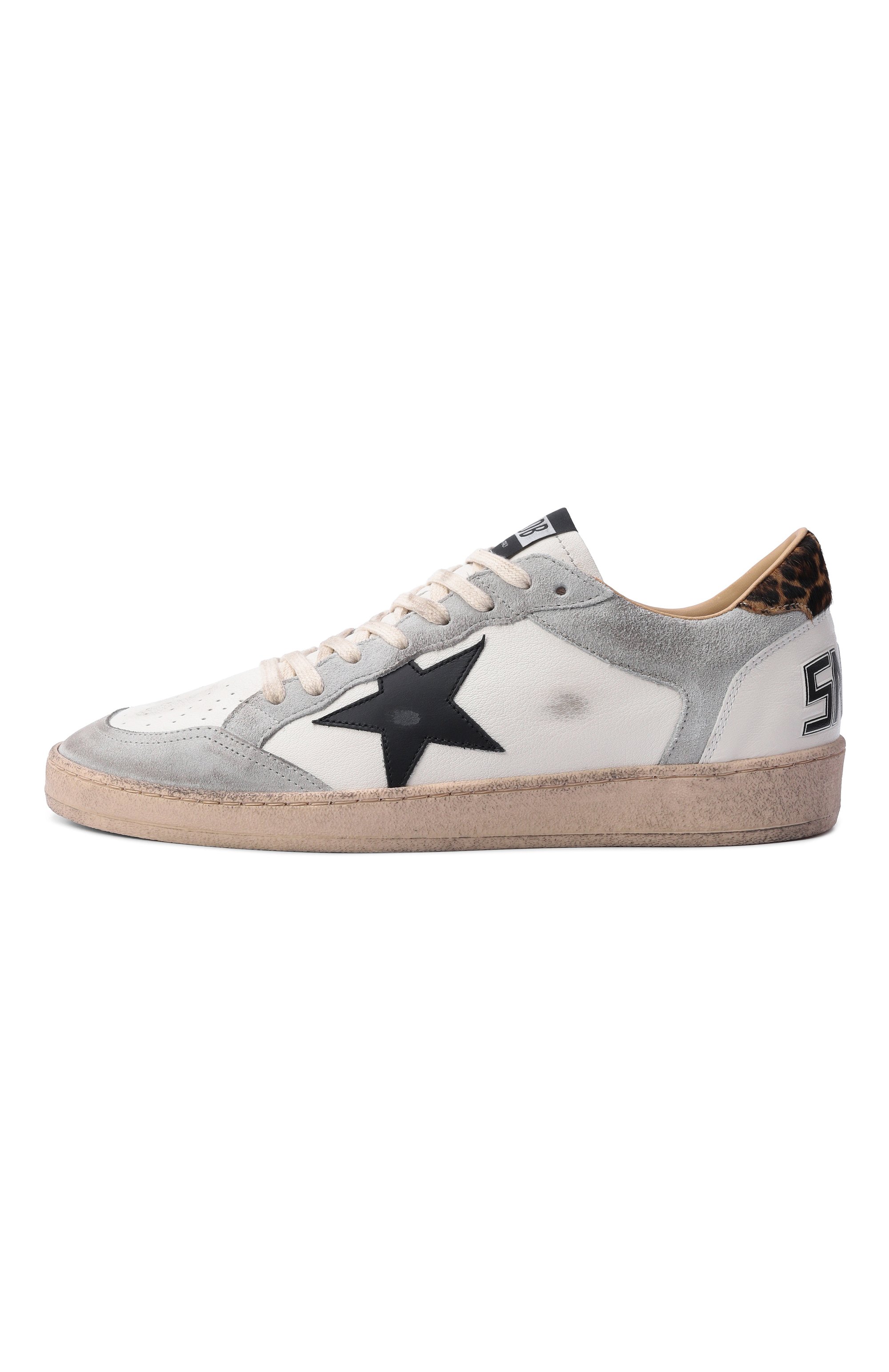 Кожаные кеды ballstar GOLDEN GOOSE DELUXE BRAND кремового цвета по цене 72650 руб., арт. GMF00327.F008740, фото 3 Кожаные кеды ballstar GOLDEN GOOSE DELUXE BRAND, арт. GMF00327.F008740, фото 3