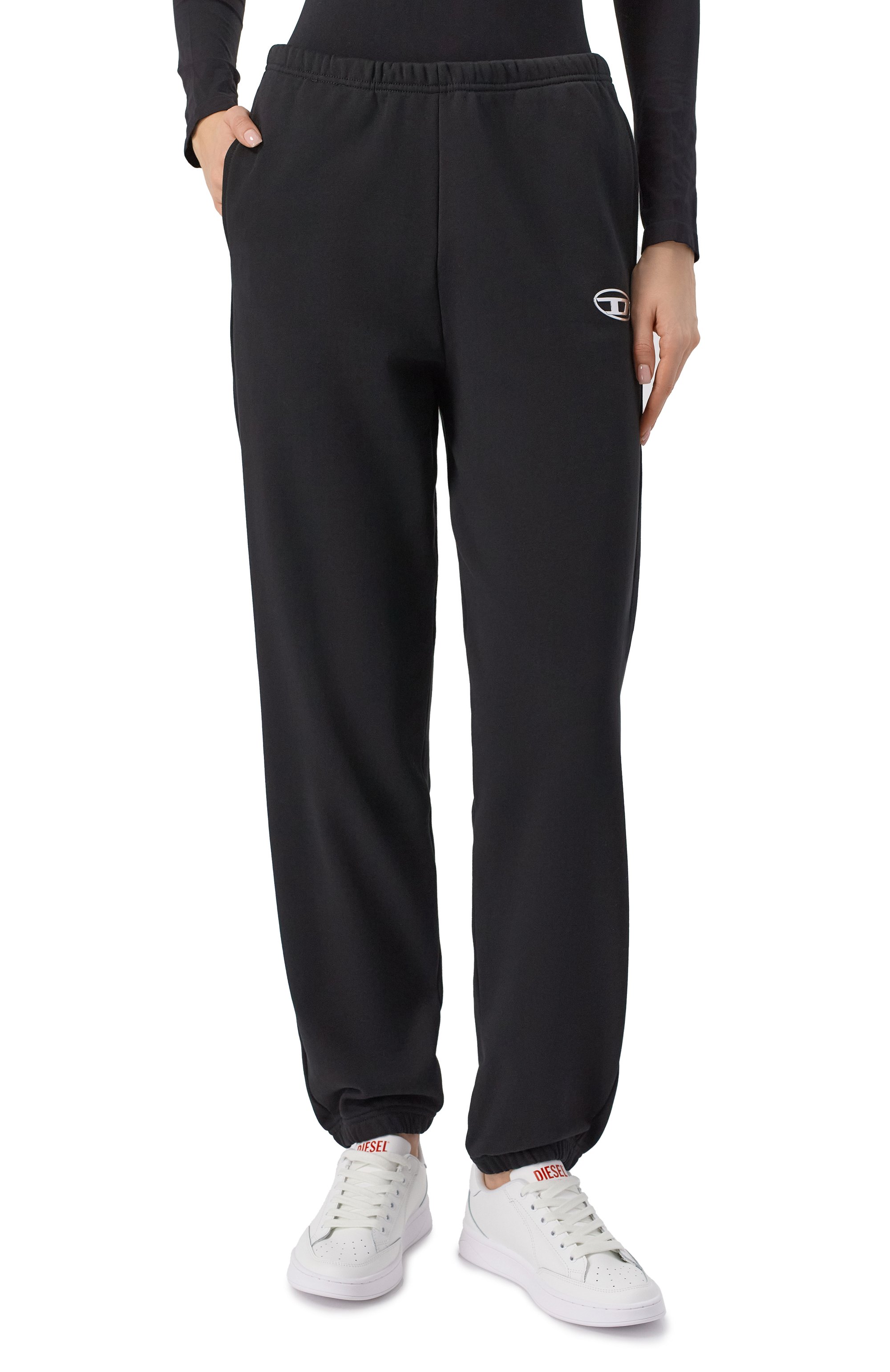 Хлопковые джоггеры DIESEL, арт. A19447/0BMBJ, фото 3