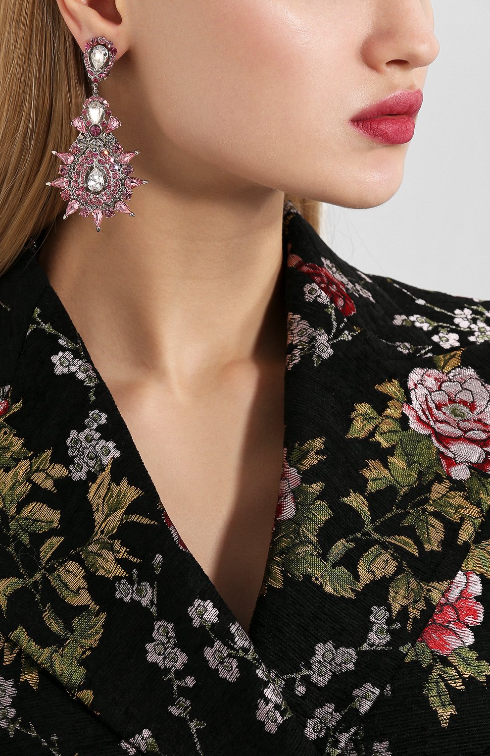 Серьги-клипсы с подвесками и кристаллами swarovski LARISA BARRERA, арт. EE615P, фото 2