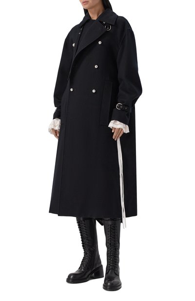 Женский шерстяной тренч ANN DEMEULEMEESTER, арт. B0014250/FA207