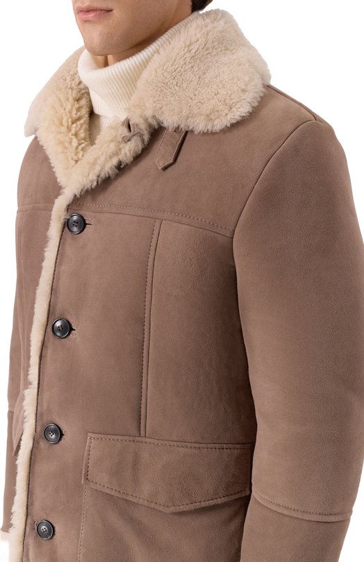 Дубленка из овчины MVST M25.1MM.0004/PELLULUNG0 Коричневый  M25.1MM.0004/PELLULUNG0 Фото 5