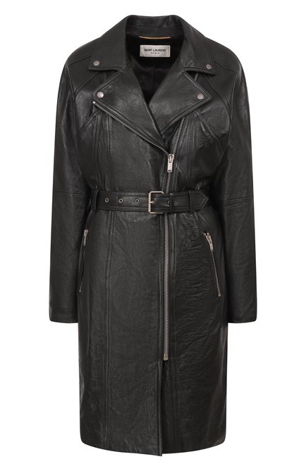 Женское кожаное пальто SAINT LAURENT, арт. 798778/YCNV2
