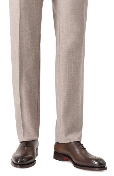 Кожаные оксфорды carter SANTONI, арт. MCCG18542MC8HRAG, фото 3