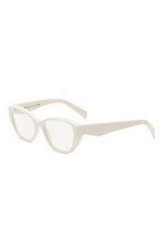 Женские оправа PRADA белого цвета, арт. 21ZV-17K101 | Фото 1 (Нос: Не проставлено; Региональные ограничения белый список (Axapta Mercury): Не проставлено; Тип очков: Оправа; Материал: Пластик; Очки форма: Бабочка; Оптика Гендер: оптика-женское)
