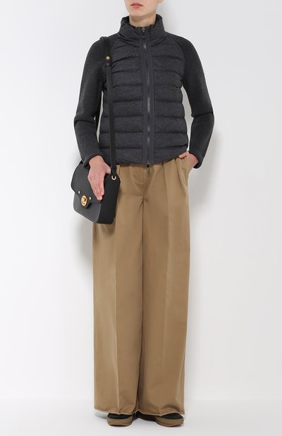 Пуховик прямого кроя с шерстяными рукавами MONCLER, арт. B2-093-94740-00-98142, фото 2