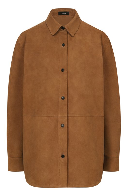 Замшевая рубашка Theory P0700503 Коричневый P0700503