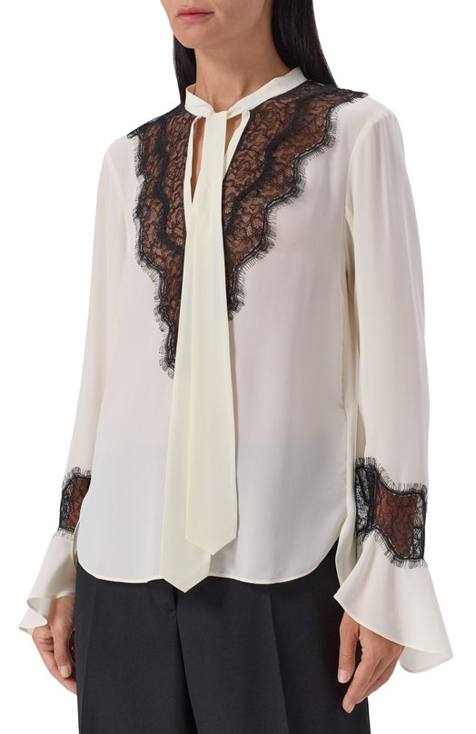 Шелковая блузка Zadig and Voltaire WWSH02236 Кремовый  WWSH02236 Фото 3