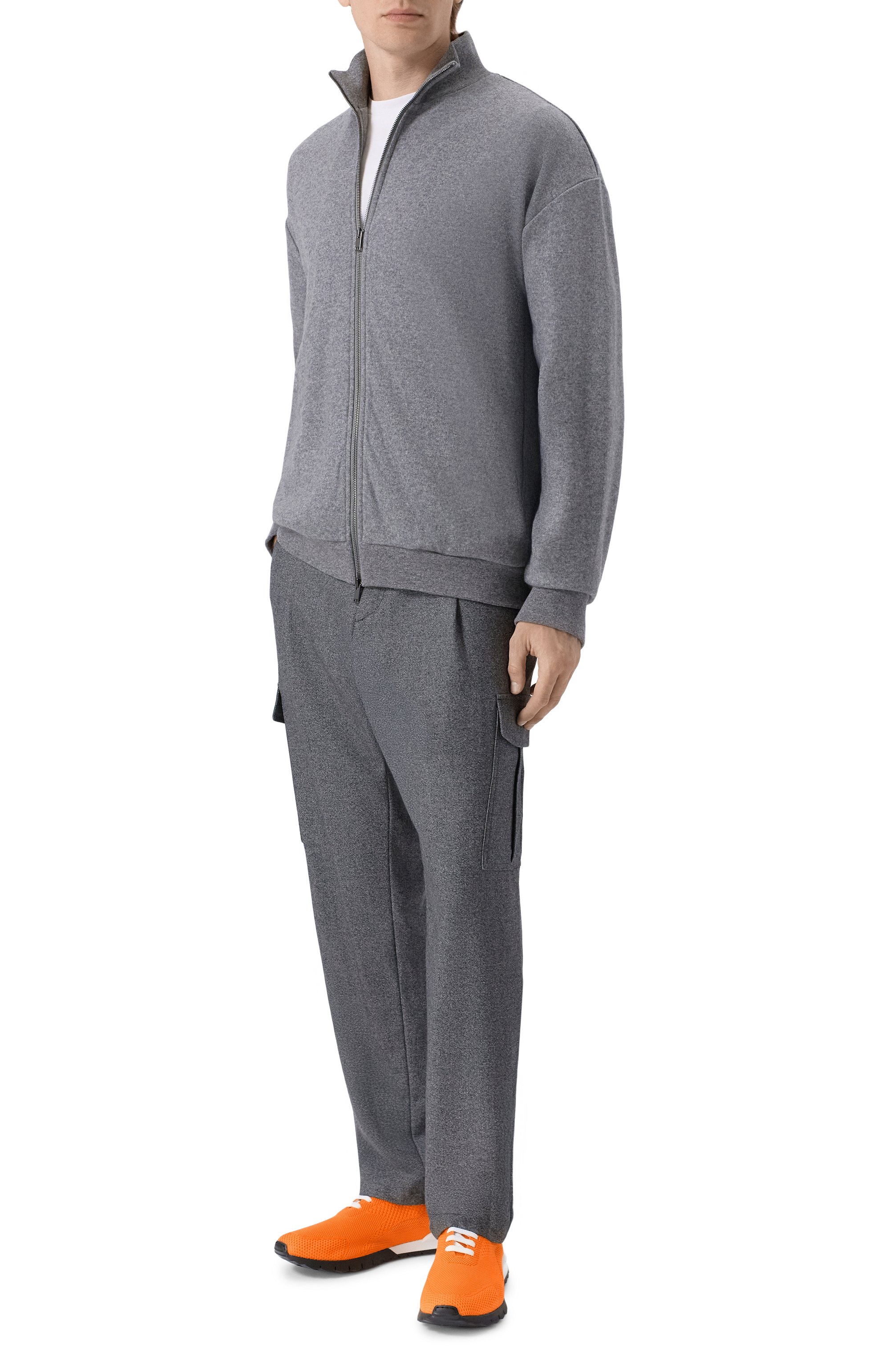 Текстильные кроссовки KITON оранжевого цвета по цене 83900 руб., арт. USSFITN0080974, фото 2 Текстильные кроссовки KITON, арт. USSFITN0080974, фото 2