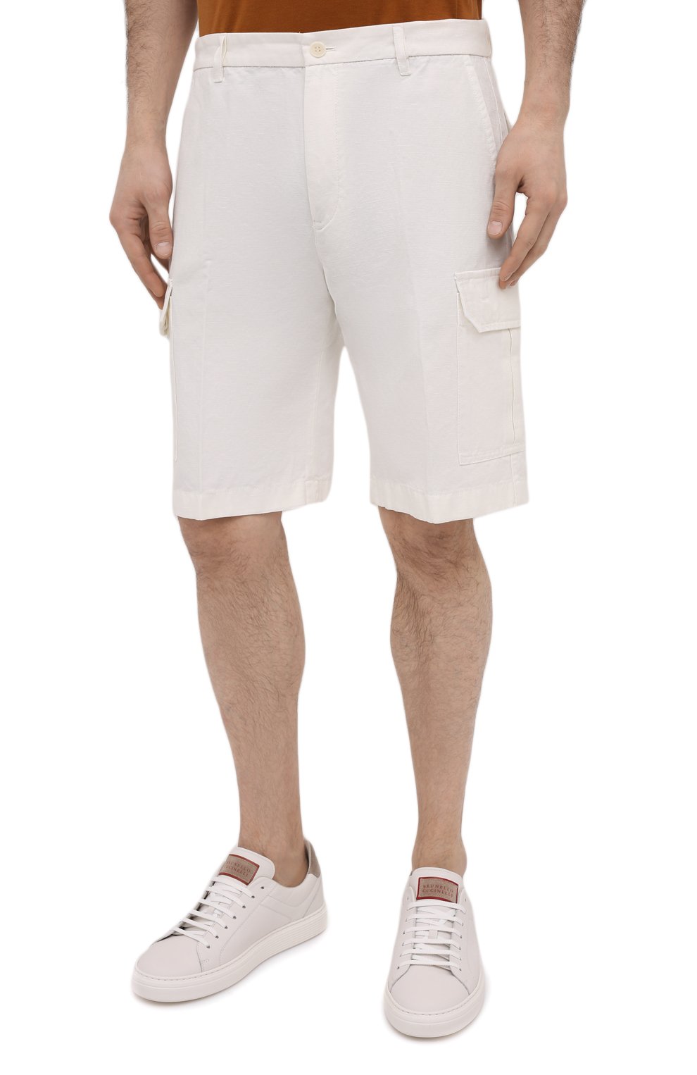 Шорты из хлопка и льна LORO PIANA, арт. FAL6339, фото 3