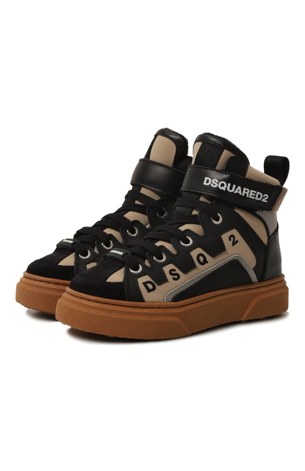 Комбинированные кеды DSQUARED2, арт. 79314/29-34, фото 1