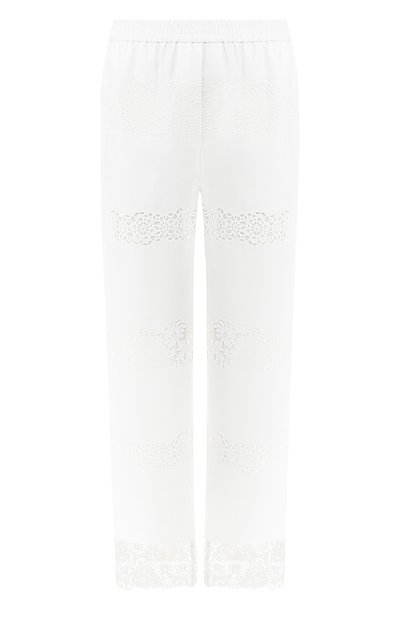 Женские брюки из смеси хлопка и шелка DOLCE & GABBANA, арт. FTBBDZ/FGMFC