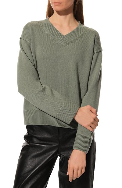 Пуловер из шерсти и вискозы GRAN SASSO светло-зеленого цвета по цене 34300 руб., арт. 13270/12822, фото 3 Пуловер из шерсти и вискозы GRAN SASSO, арт. 13270/12822, фото 3