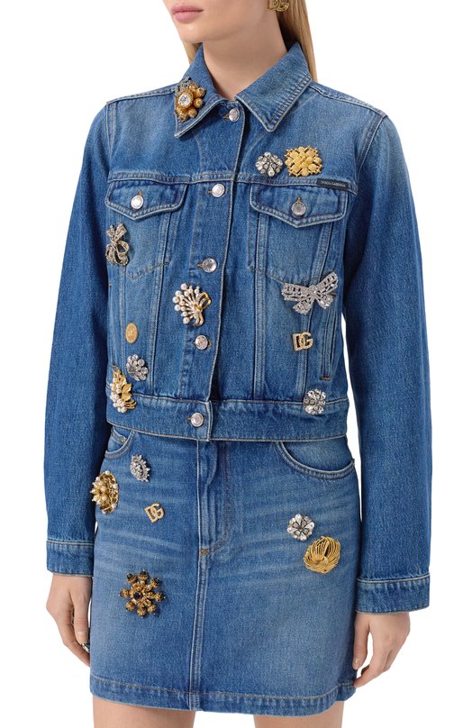 Джинсовая куртка Dolce & Gabbana F9I46Z/G8NC7 Синий  F9I46Z/G8NC7 Фото 3