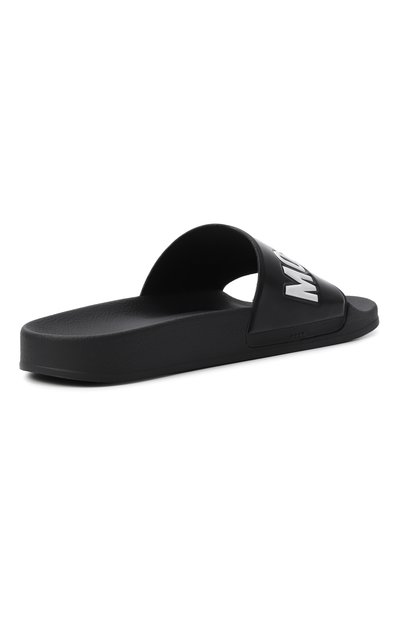 Шлепанцы MOSCHINO черного цвета по цене 17150 руб., арт. MB28022G00/G10, фото 4 Шлепанцы MOSCHINO, арт. MB28022G00/G10, фото 4