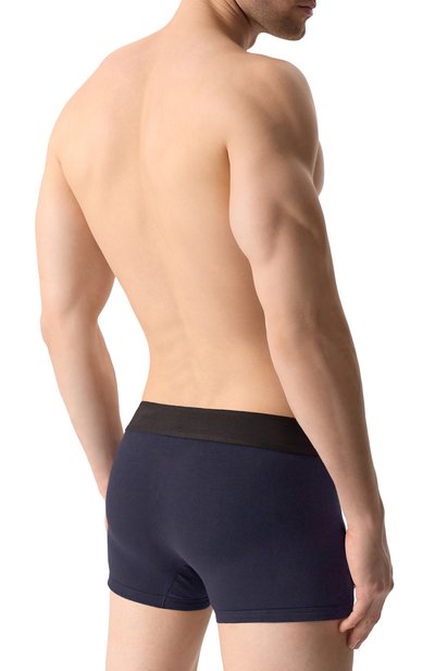 Хлопковые боксеры DOLCE & GABBANA темно-синего цвета по цене 7345 руб., арт. M4F37J/0UAIG, фото 3 Хлопковые боксеры DOLCE & GABBANA, арт. M4F37J/0UAIG, фото 3