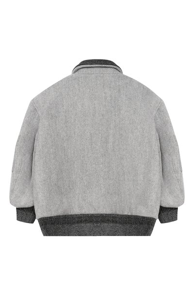 Шерстяной бомбер MISSONI светло-серого цвета по цене 72650 руб., арт. MZ2A47/E0218_001, фото 2 Шерстяной бомбер MISSONI, арт. MZ2A47/E0218_001, фото 2