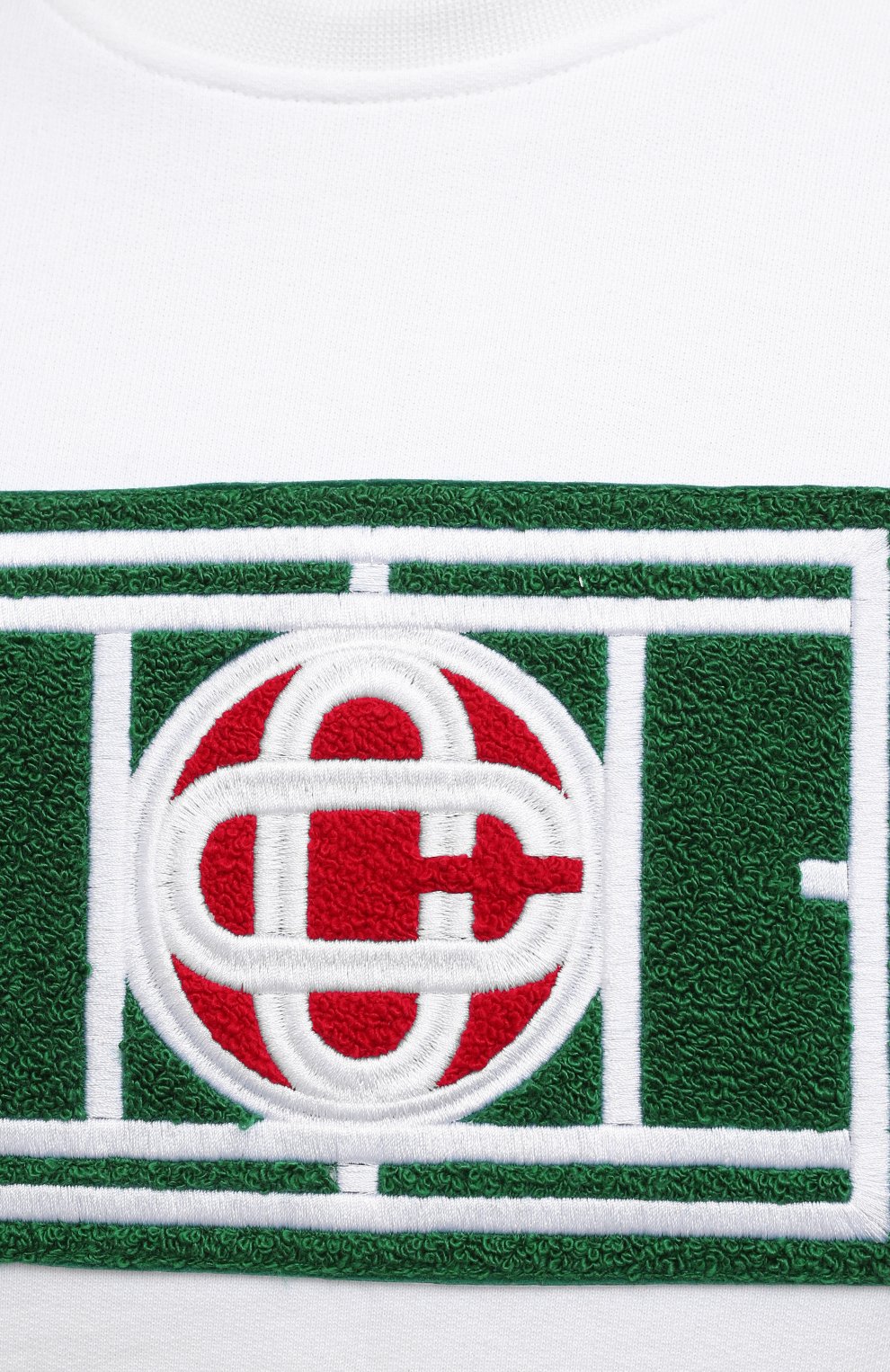 Хлопковый свитшот CASABLANCA, арт. MS21-JTP-001 WHITE-TENNIS C0URT, фото 5