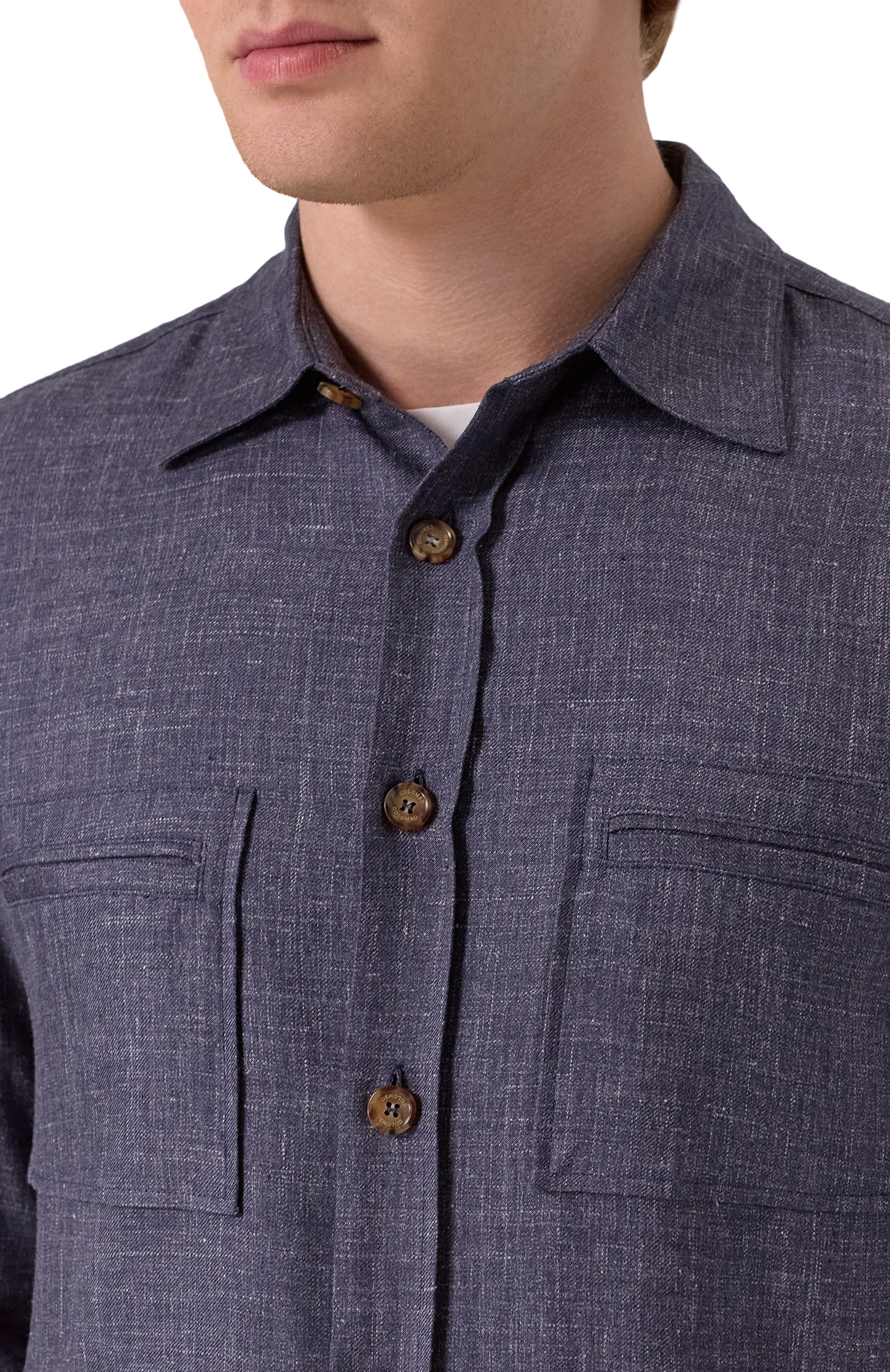 Рубашка из кашемира и шелка COLOMBO, арт. CM00382/77541-10, фото 5