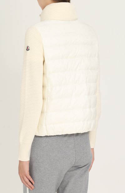 Пуховик с шерстяными рукавами MONCLER, арт. C2-093-94534-00-98124, фото 4