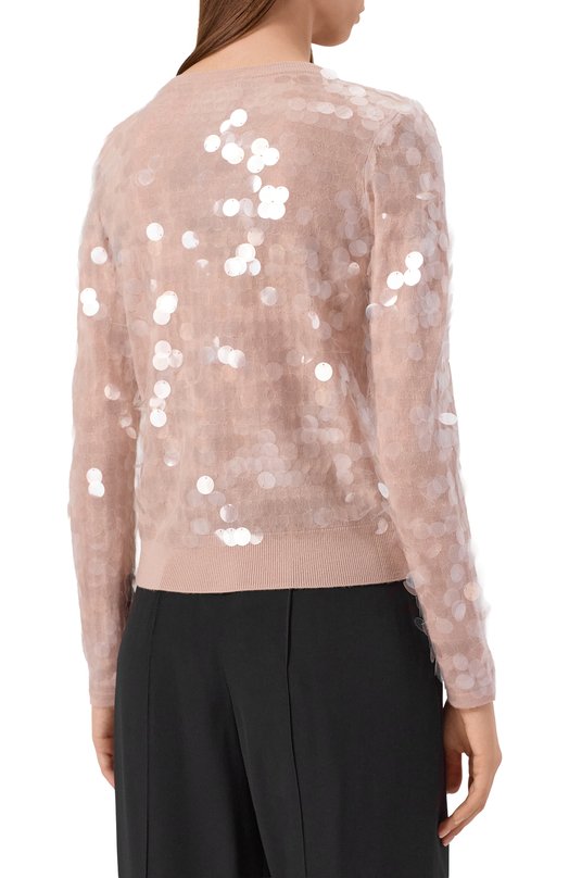 Шерстяной кардиган Max Mara Studio NECT0N Розовый  NECT0N Фото 4