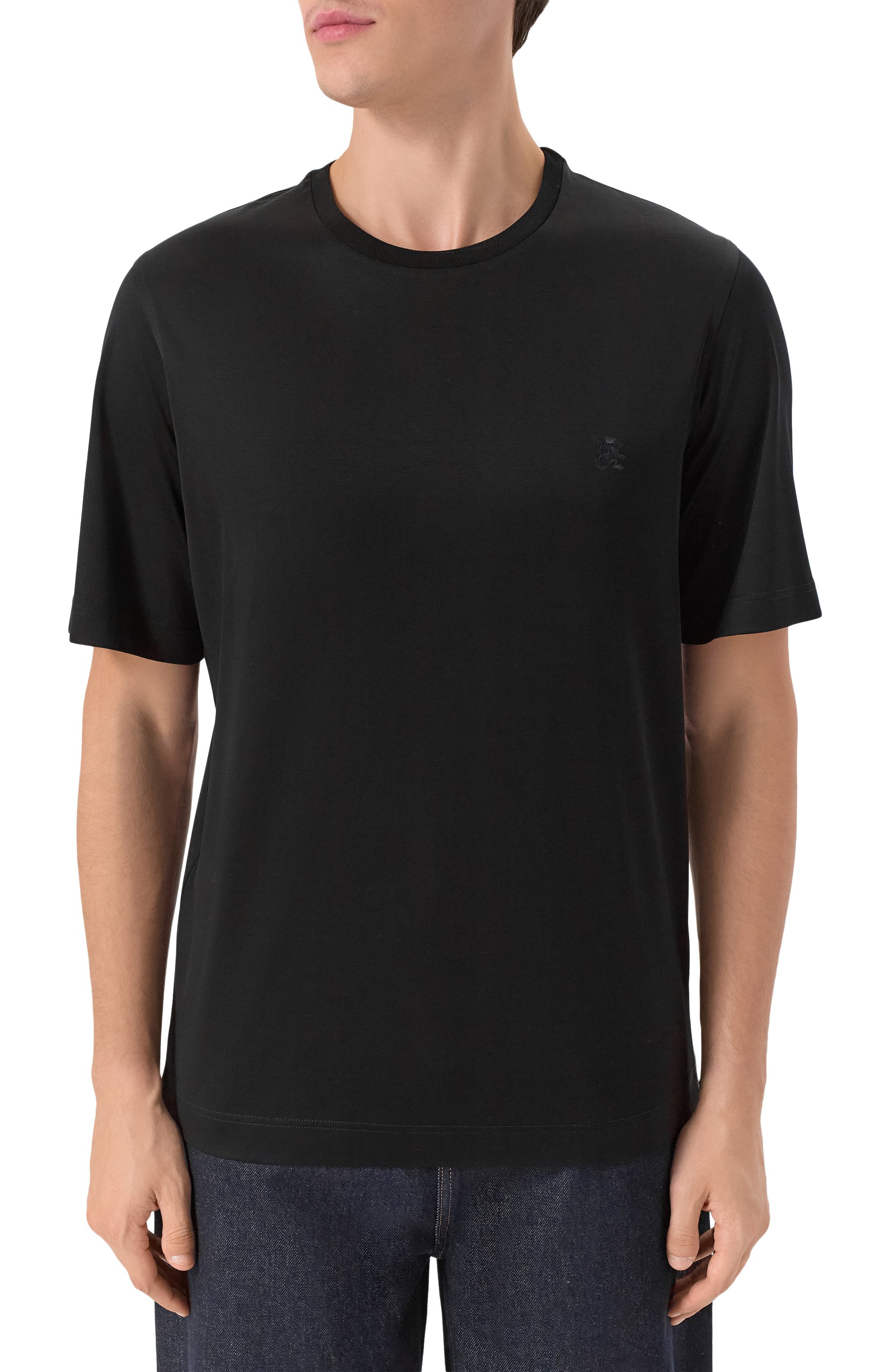 Хлопковая футболка ZILLI, арт. TSR02AM0100VZLE00, фото 3