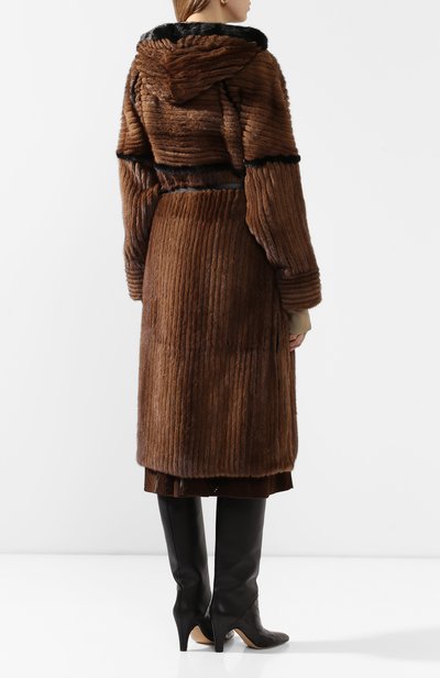 Шуба из меха норки FENDI, арт. FNF53I AMLX, фото 4